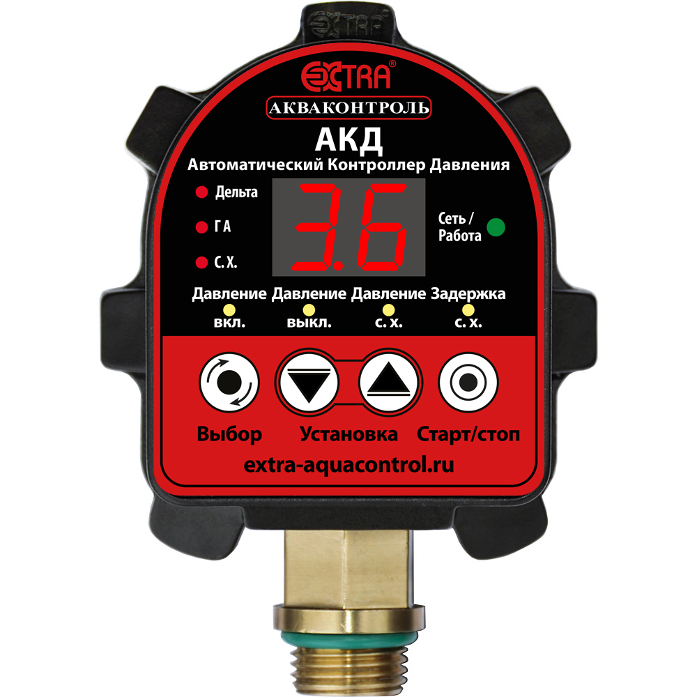 Контроллер давления воды автоматический Extra АКД-10-1,5