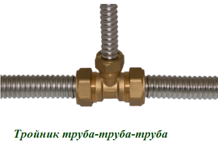 Тройник редукционный тр/тр/тр FLEXY TR 25-20-25