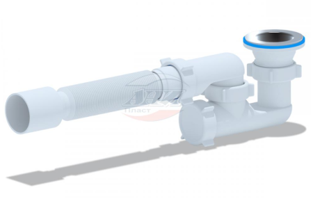 Сифон д/под-а регул. 1 1/2*40с гофр.40*50 Е215