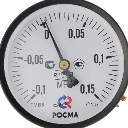 Мановакуумметр ТМВ-510Р.00 (-0,1-0,9 MPa) G1/2.1,5 радиальное присоединение